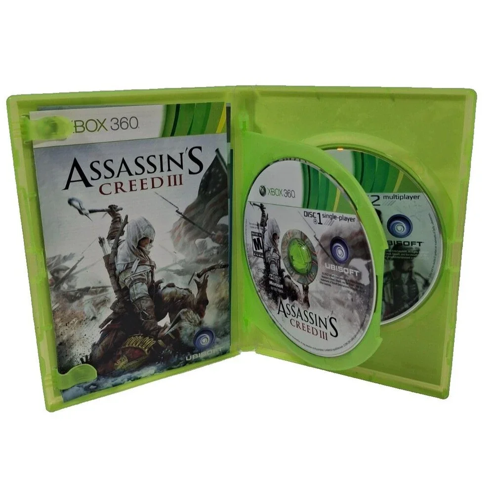 Assassin's Creed 3 III  XBox 360 Video Game Complete with Manual CIB